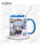 Genshin Character Ceramic Mug: Kamisato Ayaka, Alhaitham,Raiden Shogun, Nahida,Yae Miko, Kaedehara Kazuha